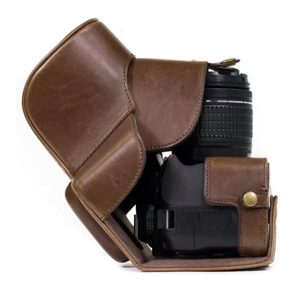 MegaGear Nikon D3500 Ever Ready‎ Leather Camera Case and Strap